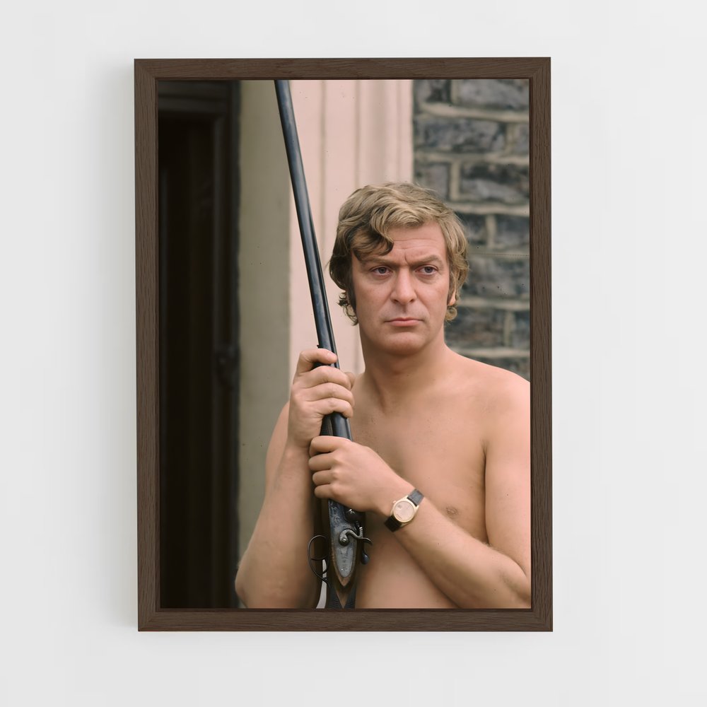ap-michael caine-7 cadre Bois foncé