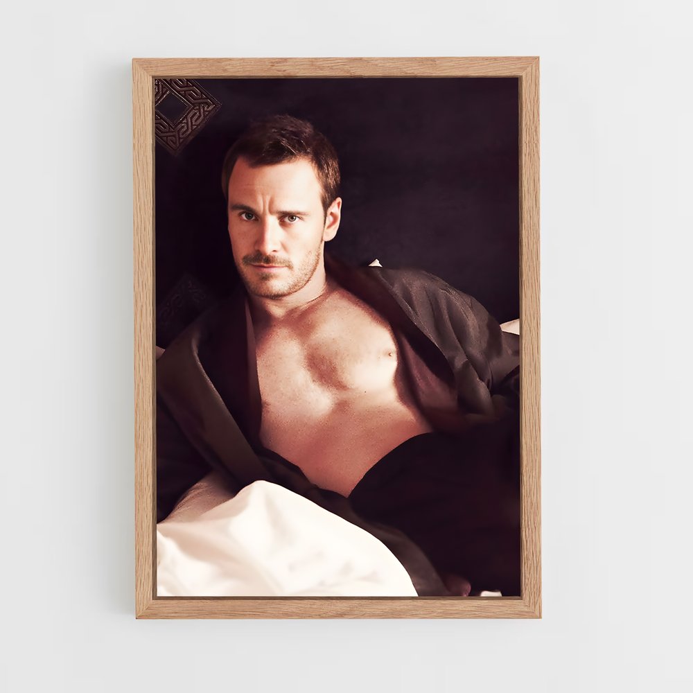ap-michael fassbender-4 cadre Bois clair