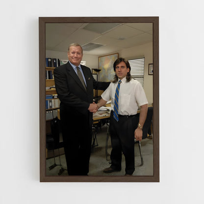 ap-michael scott-1 cadre Bois foncé