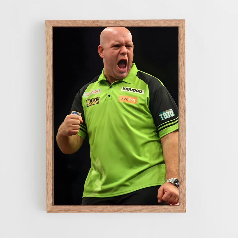 ap-michael van gerwen-1 cadre Bois clair