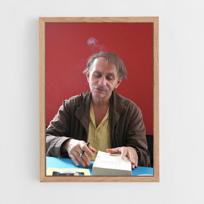 ap-michel houellebecq-1 cadre Bois clair