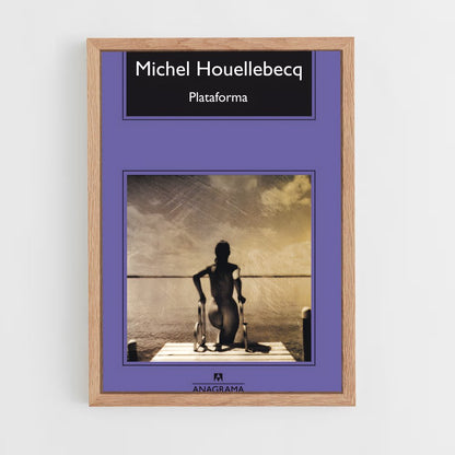 ap-michel houellebecq-4 cadre Bois clair