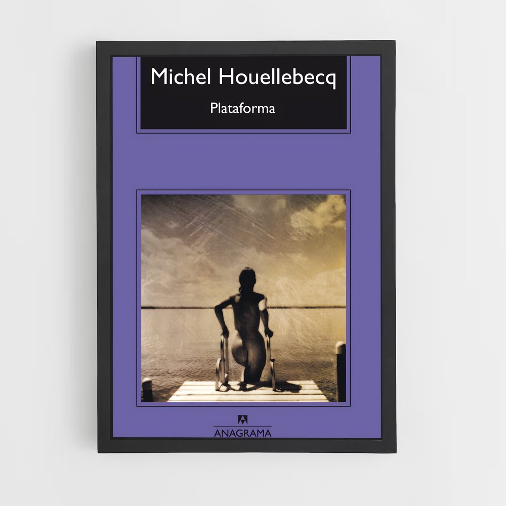 ap-michel houellebecq-4 cadre Noir