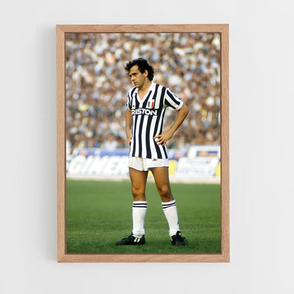 ap-michel platini-8 cadre Bois clair