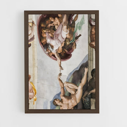 ap-michelangelo-5 cadre Bois foncé