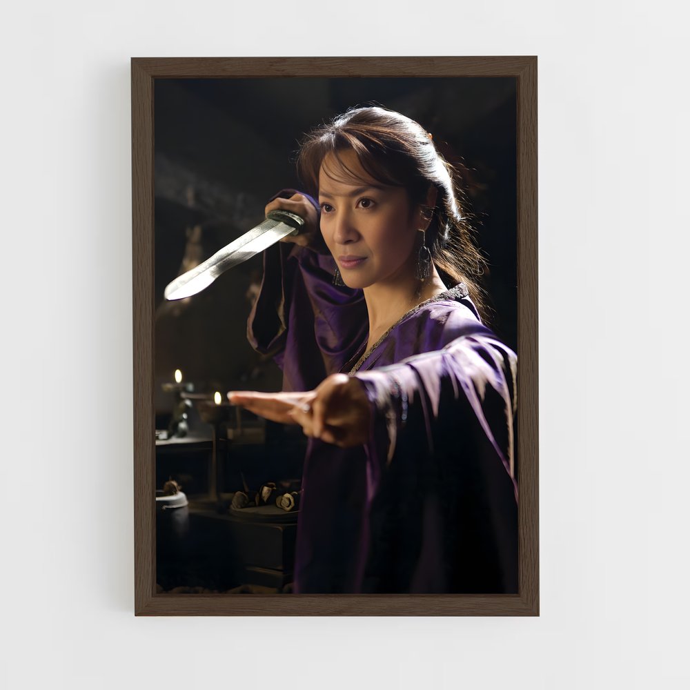 ap-michelle yeoh-5 cadre Bois foncé