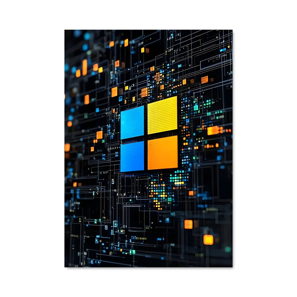 Poster Techno Mosaic