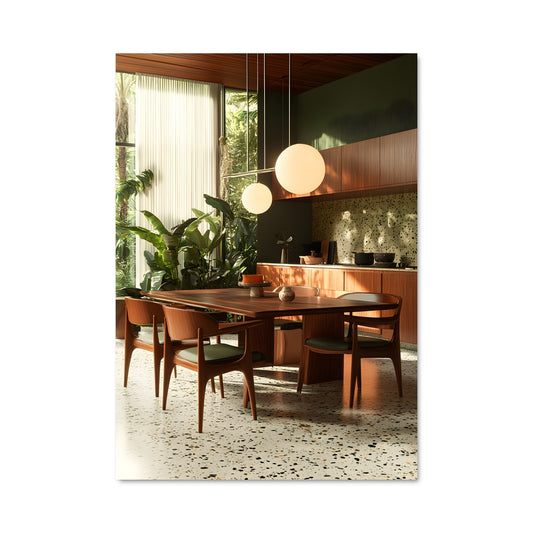 Poster Table de Dîner Mid-Century