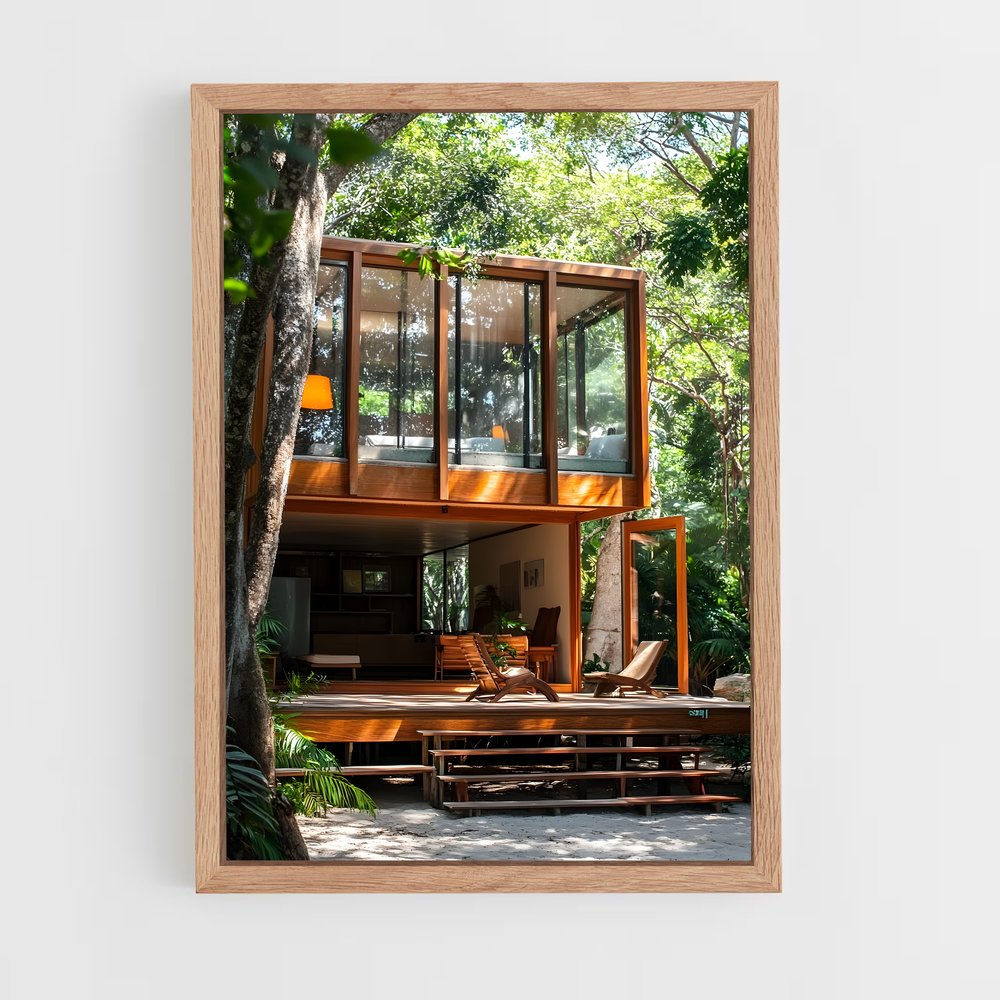 ap-mid-century modern architecture-3 cadre Bois clair