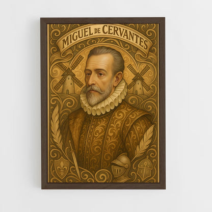 ap-miguel de cervantes-2 cadre Bois foncé