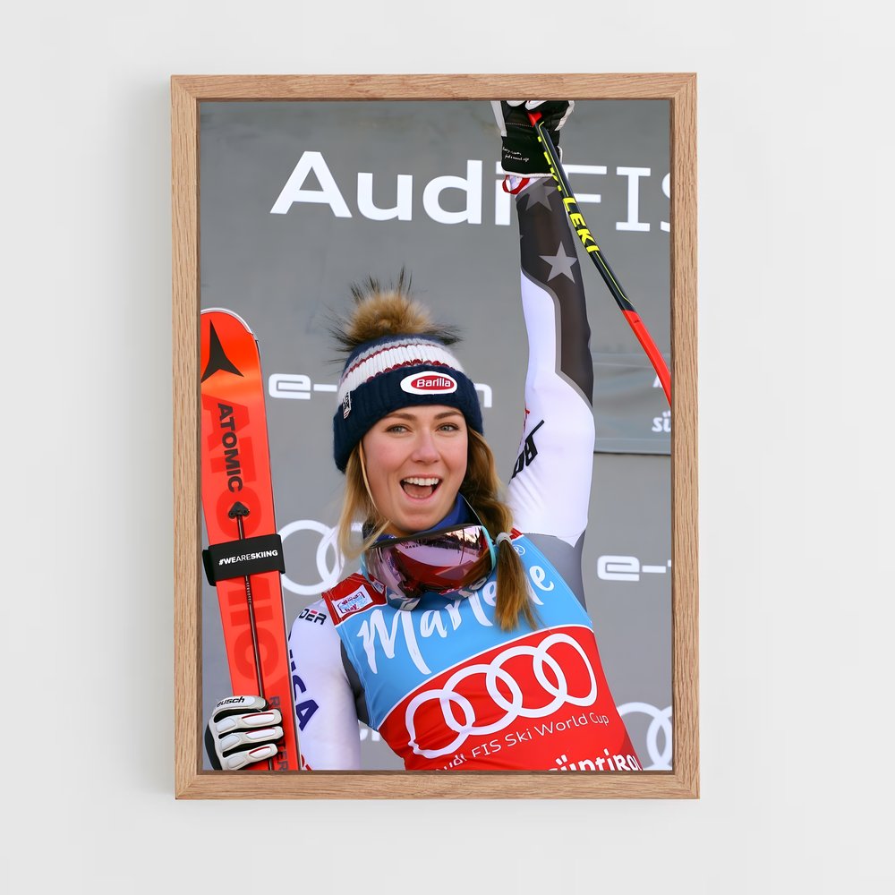 ap-mikaela shiffrin-8 cadre Bois clair