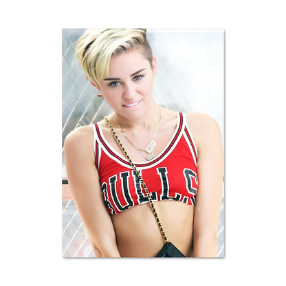 Poster Miley en Rouge