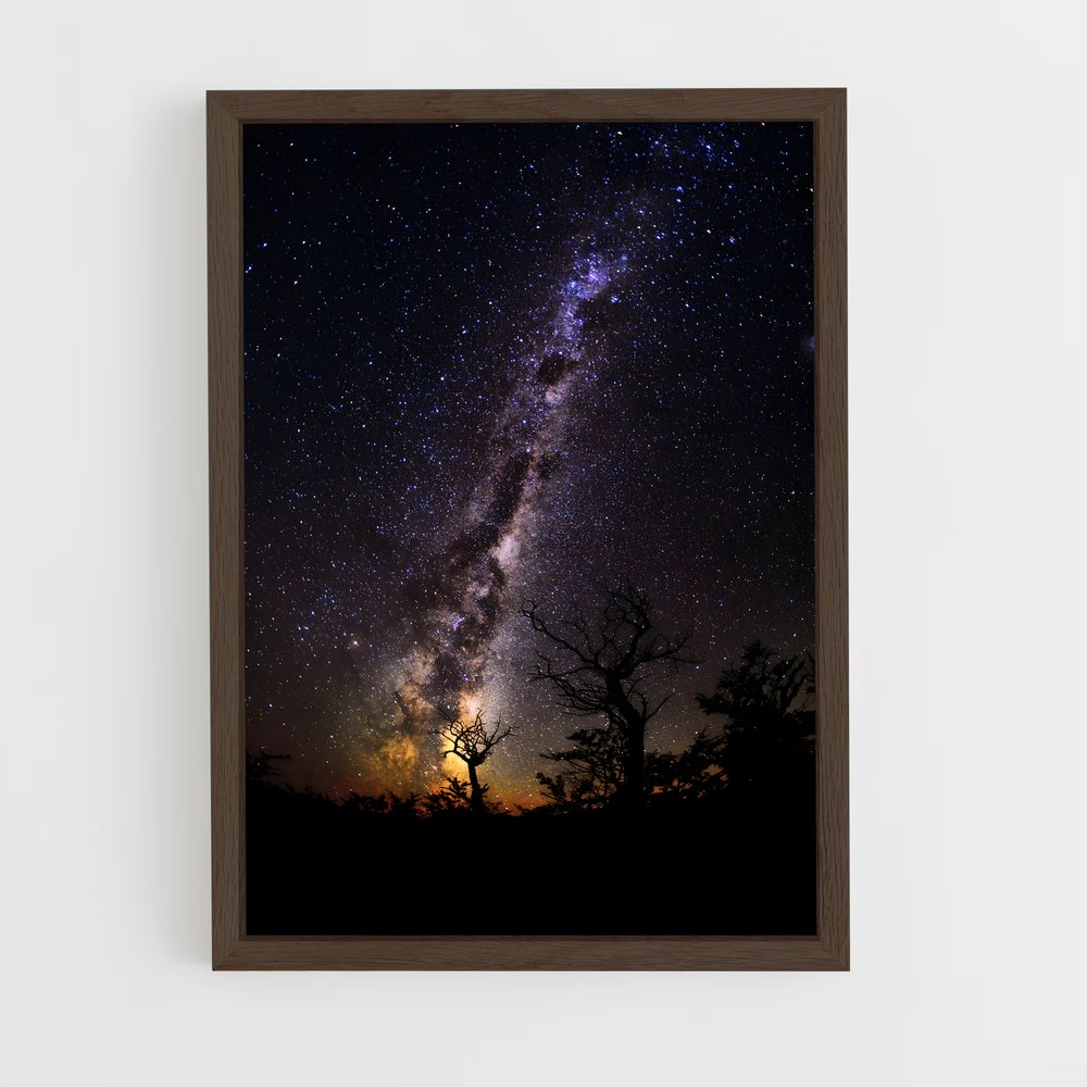 ap-milky way-12 cadre Bois foncé