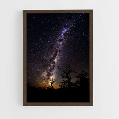 ap-milky way-12 cadre Bois foncé