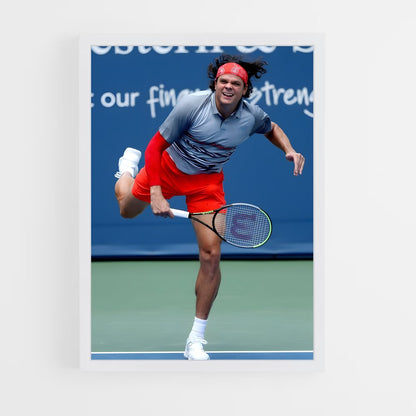 ap-milos raonic-3 cadre Blanc