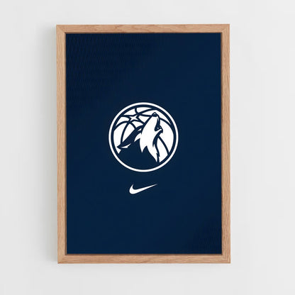 ap-minnesota timberwolves-3 cadre Bois clair
