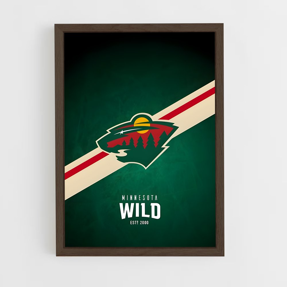 ap-minnesota wild-3 cadre Bois foncé