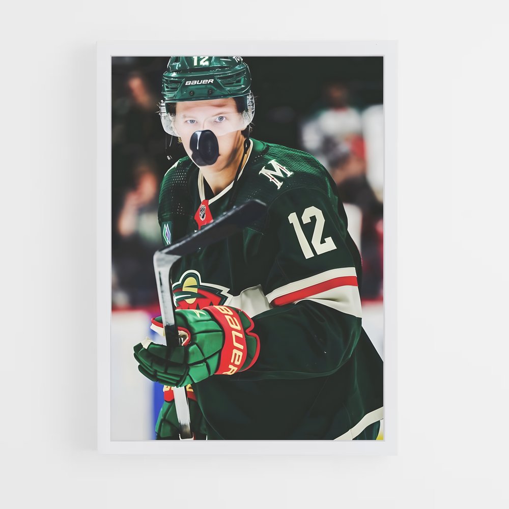 ap-minnesota wild-6 cadre Blanc