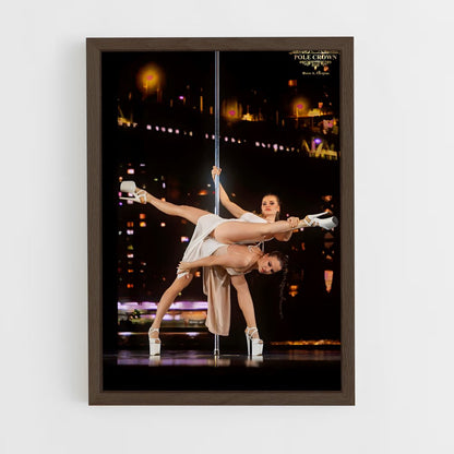 ap-miss pole dance world-3 cadre Bois foncé