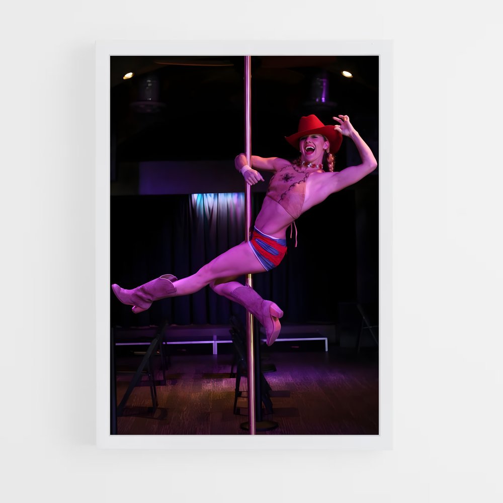 ap-miss pole dance world-7 cadre Blanc