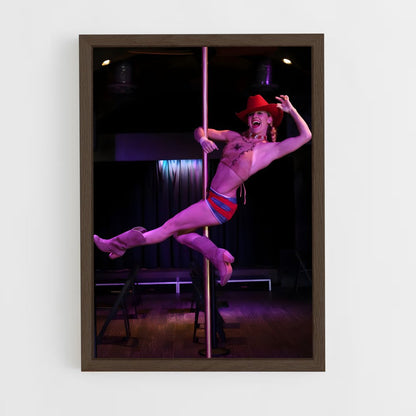 ap-miss pole dance world-7 cadre Bois foncé