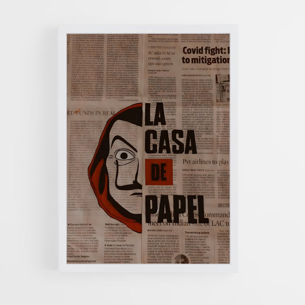 ap-money heist la casa de papel-2 cadre Blanc