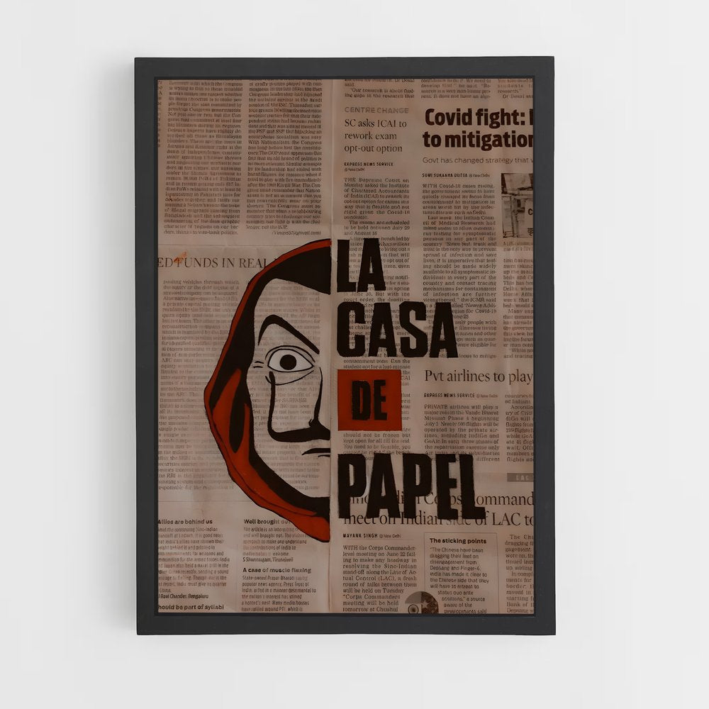 ap-money heist la casa de papel-2 cadre Noir