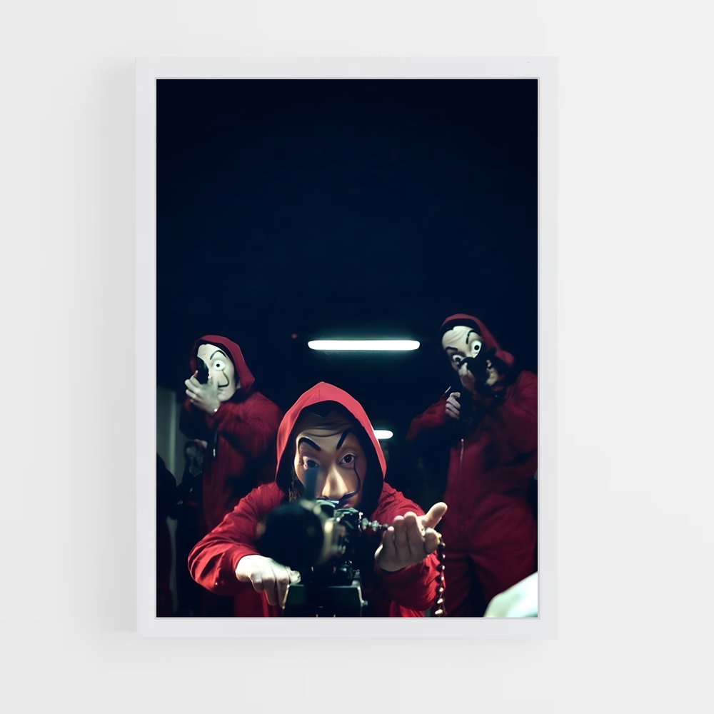 ap-money heist la casa de papel-3 cadre Blanc