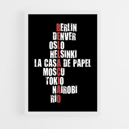 ap-money heist la casa de papel-7 cadre Blanc