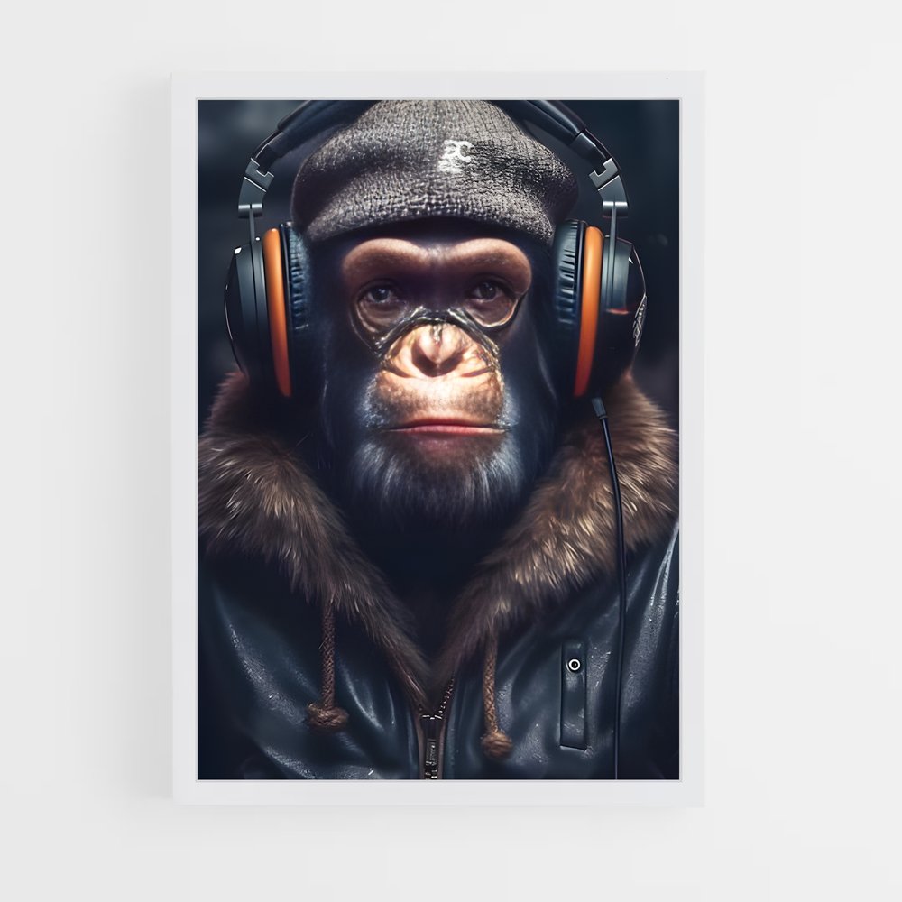 ap-monkey-3 cadre Blanc