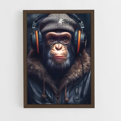 ap-monkey-3 cadre Bois foncé