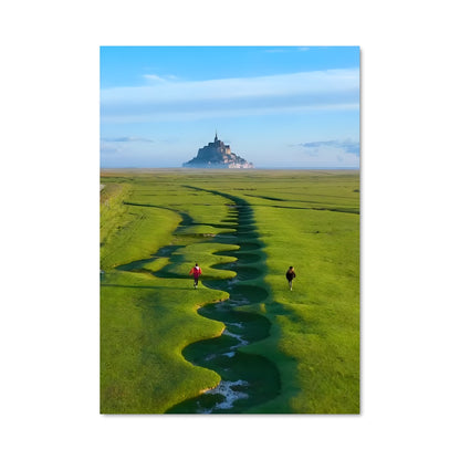 Poster Mont Saint-Michel: Éclat Céleste