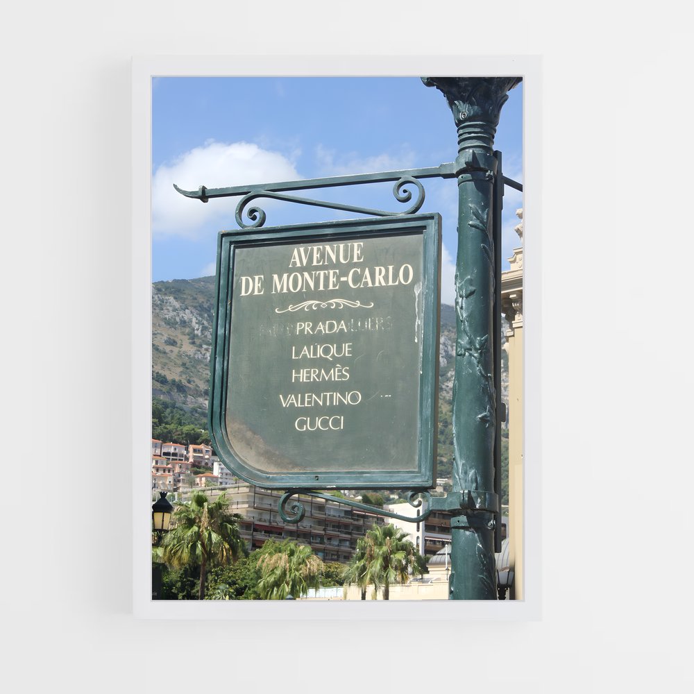 ap-monte carlo-9 cadre Blanc