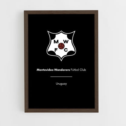 ap-montevideo wanderers fc-1 cadre Bois foncé
