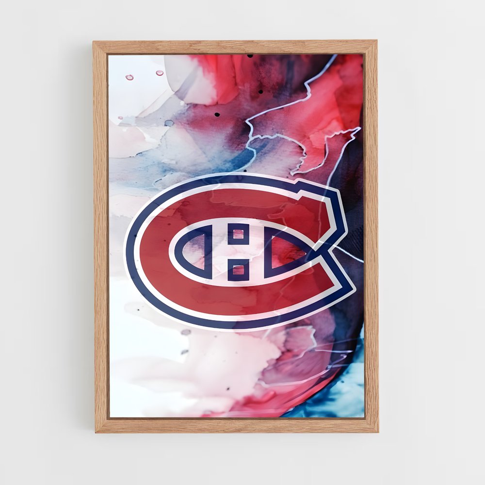 ap-montreal canadiens-3 cadre Bois clair
