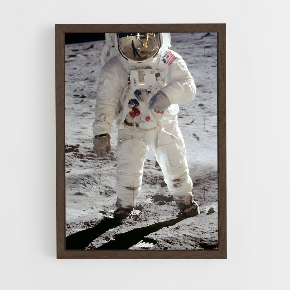 ap-moon landing-2 cadre Bois foncé
