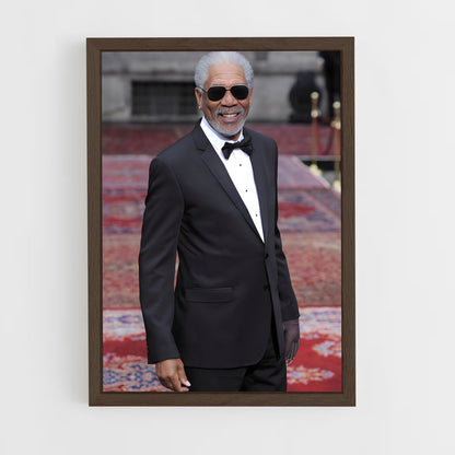 ap-morgan freeman-7 cadre Bois foncé