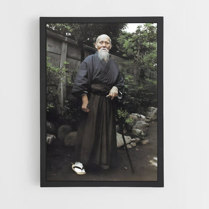 ap-morihei ueshiba-3 cadre Noir