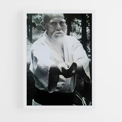 ap-morihei ueshiba-4 cadre Blanc