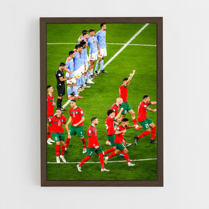 ap-morocco national football team-2 cadre Bois foncé