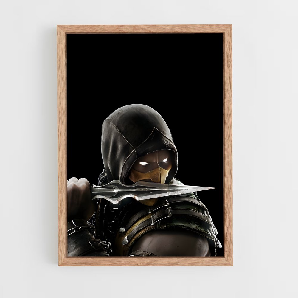 ap-mortal kombat-12 cadre Bois clair