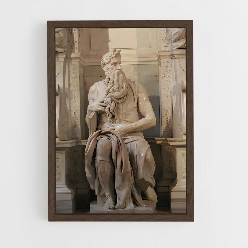 ap-moses michelangelo-4 cadre Bois foncé