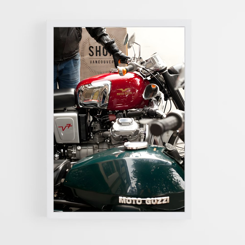 ap-moto guzzi-7 cadre Blanc