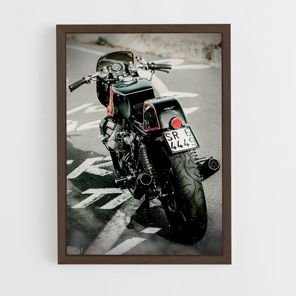 ap-moto guzzi-8 cadre Bois foncé