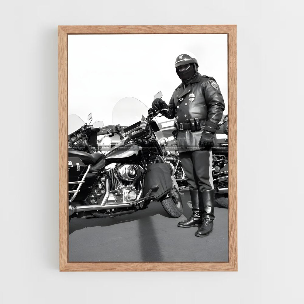 ap-motorcycle cop-2 cadre Bois clair