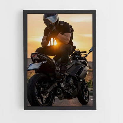 ap-motorcycle cop-5 cadre Noir