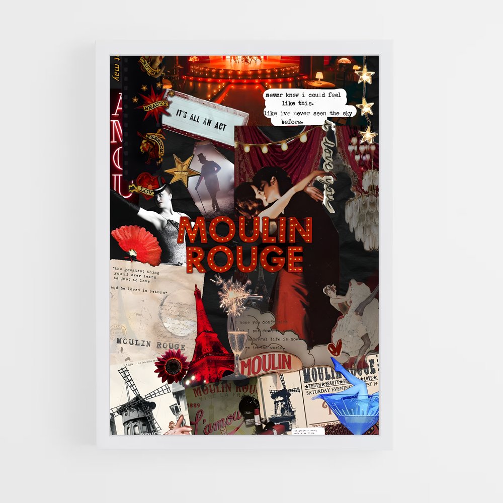 ap-moulin rouge-1 cadre Blanc