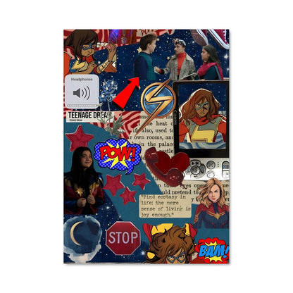 Poster Marvels en Couleurs