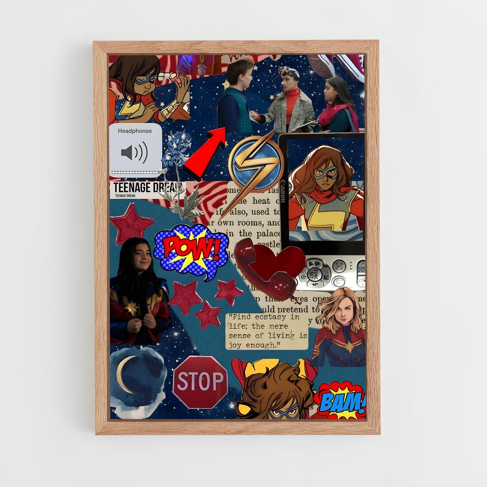 ap-ms marvel-8 cadre Bois clair