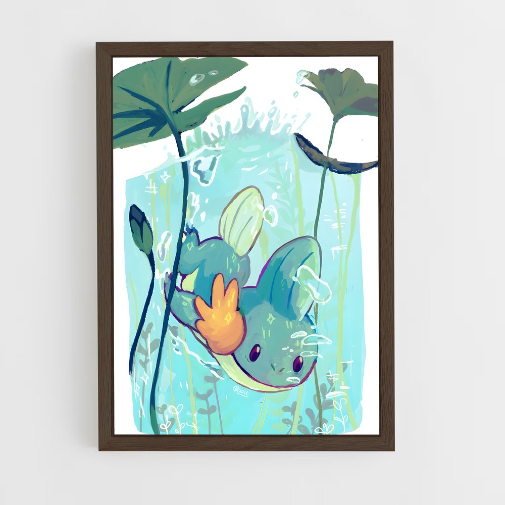 ap-mudkip-2 cadre Bois foncé